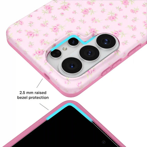 Dainty Pink Floral Samsung Case