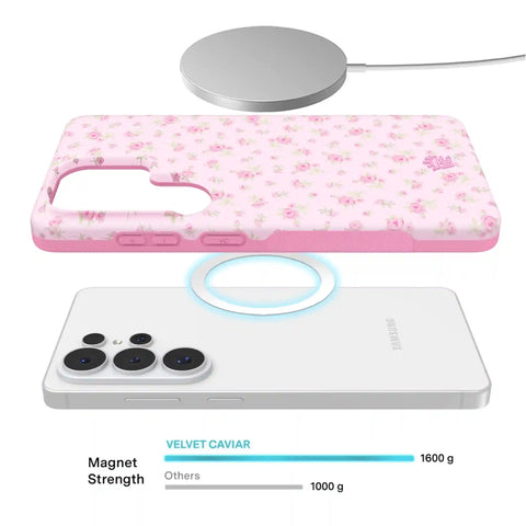 Dainty Pink Floral Samsung Case