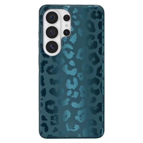 Metallic Navy Leopard Samsung Case