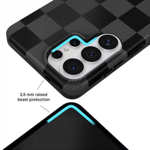 Noir Vibe Checkered Samsung Case