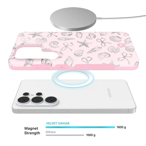 Pink Coastal Seashells Samsung Case