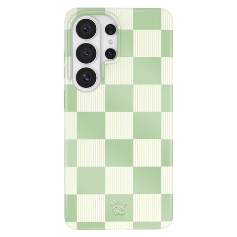 Pistachio Vibe Checkered Samsung Case