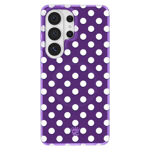 Violet Glow Polka Dot Samsung Case