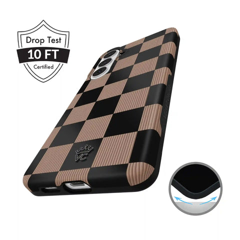 Mocha Vibe Checkered Samsung Case