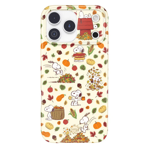 Snoopy Autumn Leaves iPhone Case