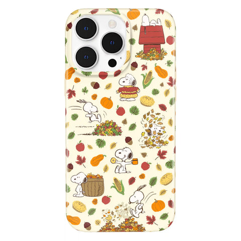 Snoopy Autumn Leaves iPhone Case