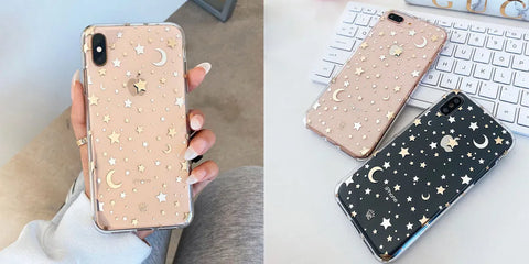 Starry Night Clear Samsung Case