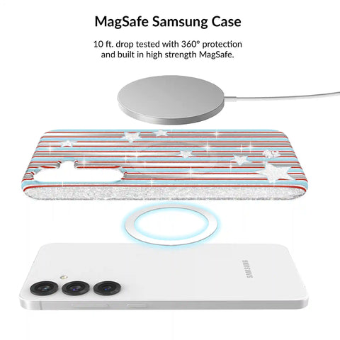 Stars & Stripes Glitter Samsung Bundle Set