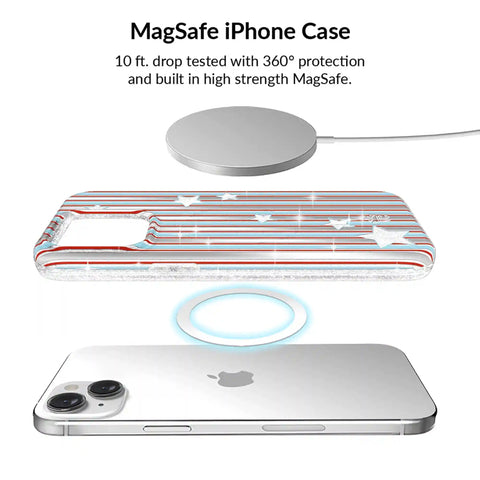 Stars & Stripes Glitter iPhone Bundle Set
