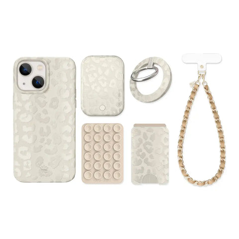 Stone Leopard iPhone Bundle Set