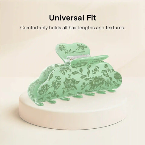 Storybook Sage Floral Hair Clip