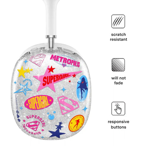 Supergirl Krypto Glitter AirPod Max Case