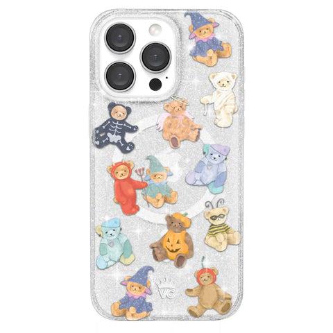 Teddy Scare Glitter iPhone Case