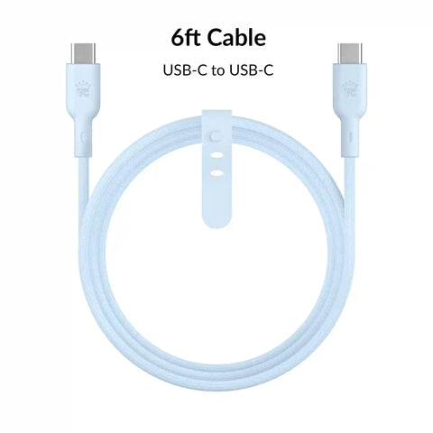 Whisper Blue Fast Charging Cable, 6ft USB-C
