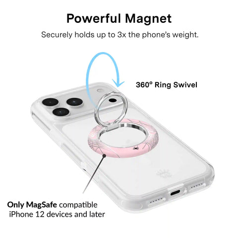 Widow’s Web Chrome MagSafe Grip Ring