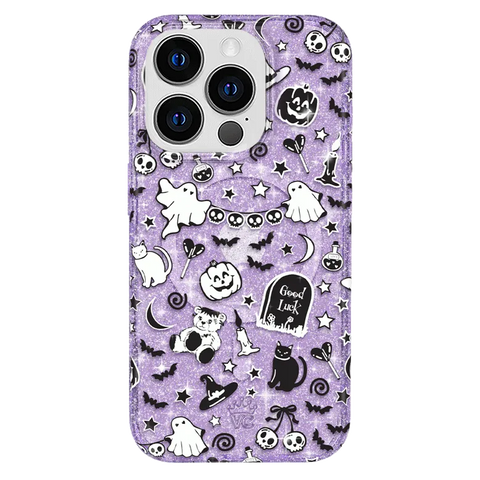 Witchy Lilac Glitter iPhone Case