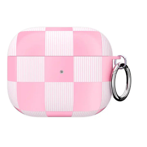 Pink Vibe Checkered AirPod Case