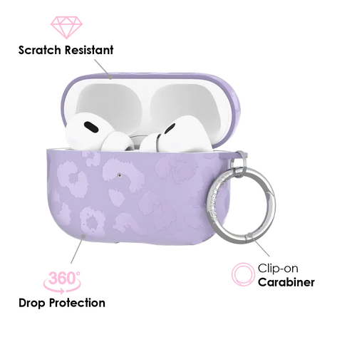Lilac Leopard AirPod Case
