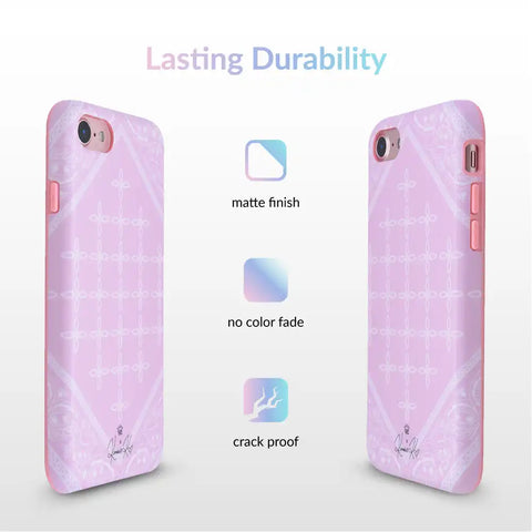 Pink Bandana iPhone Case by Kendall Vertes