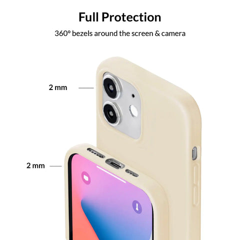 Beige Silicone iPhone Case