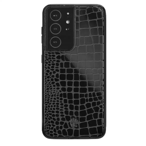 Black Croc Samsung Case