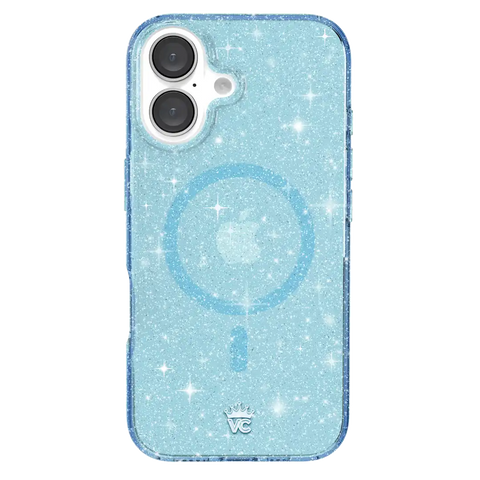Blue Stardust Glitter iPhone Case