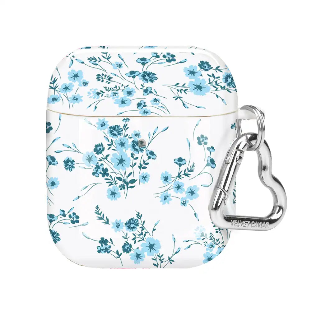 French Blue Floral AirPod Case
