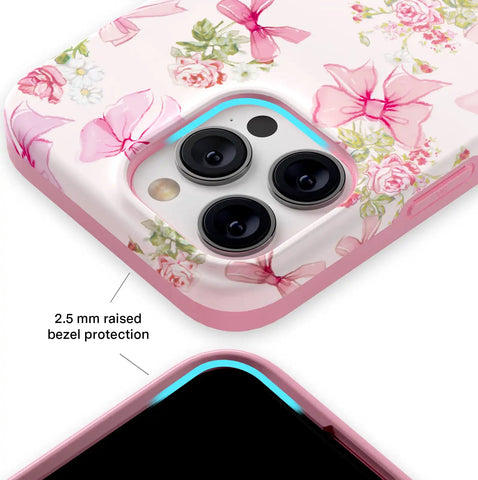 Posie Pink Bow iPhone Case