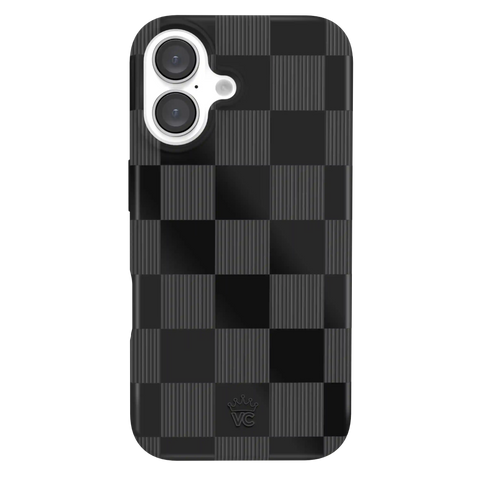 Noir Vibe Checkered iPhone Case