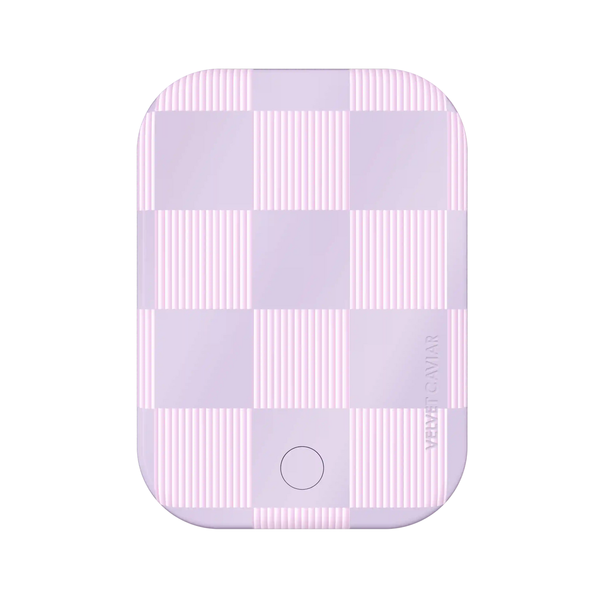 Lilac Vibe Checkered Portable MagSafe Charger Power Pack