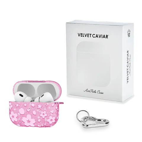 Cherry Blossom Glitter AirPod Case
