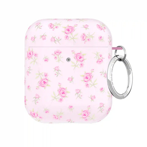 Dainty Pink Floral AirPod Case