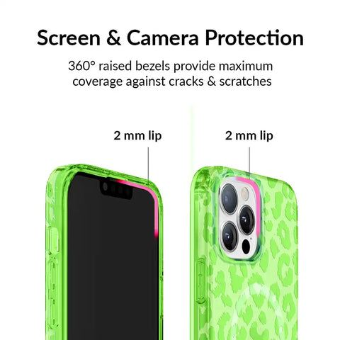 Key Lime Leopard iPhone Case