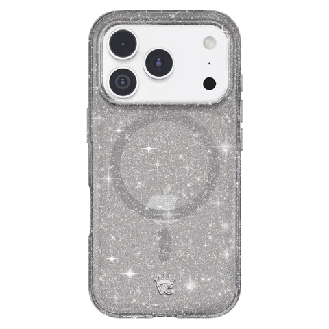 Grey Stardust Glitter iPhone Case