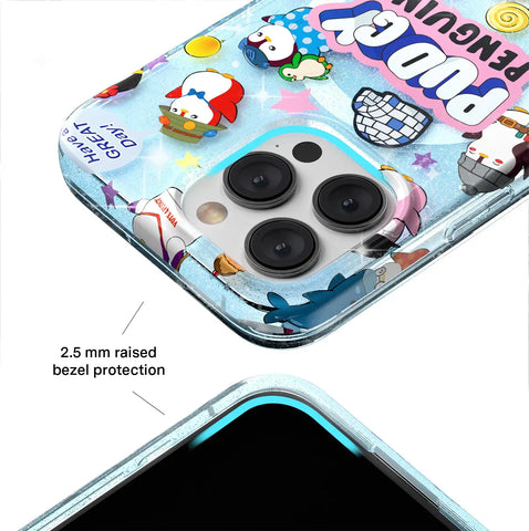 Pudgy Penguins Iceberg Glitter iPhone Case