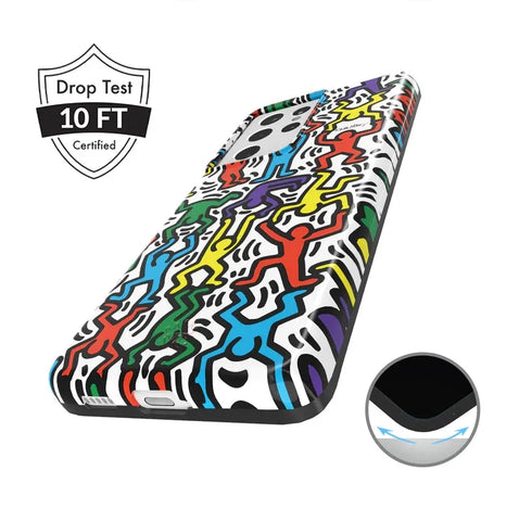 Keith Haring Rainbow Dancers Samsung Case