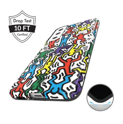 Keith Haring Rainbow Dancers Samsung Case