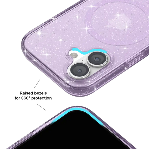 Lilac Stardust Glitter iPhone Case