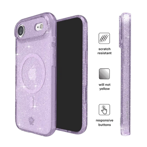 Lilac Stardust Glitter iPhone Case