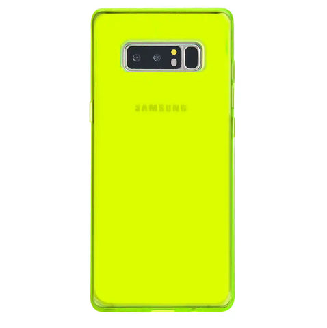 Neon Yellow Clear Samsung Case