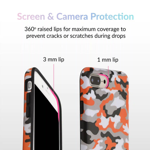 Orange Camo iPhone Case