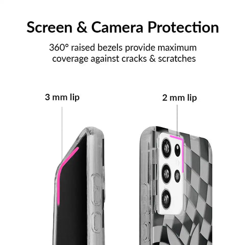 Playboy Checkmate Clear Samsung Case