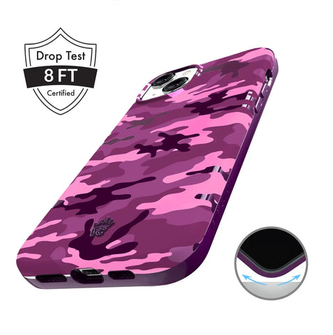 Magenta Camo iPhone Case