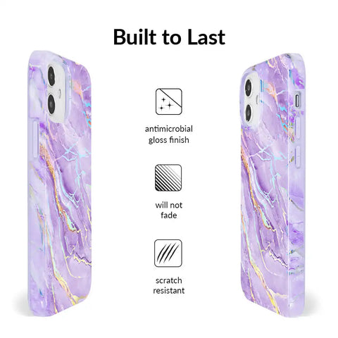 Purple Holo Moonstone iPhone Case