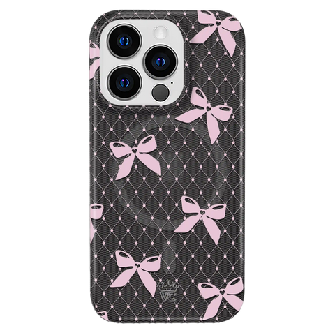 Lacy Pink Bows iPhone Case
