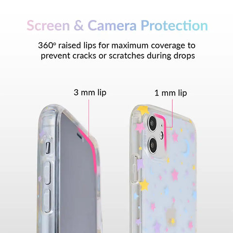 Pastel Starry Night Clear iPhone Case