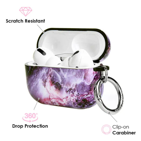 Purple Stone AirPods Case