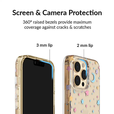 Pastel Starry Night Clear iPhone Case