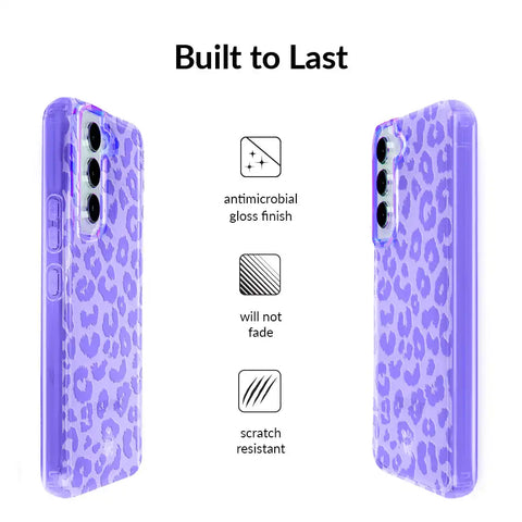 Electric Purple Leopard Samsung Case