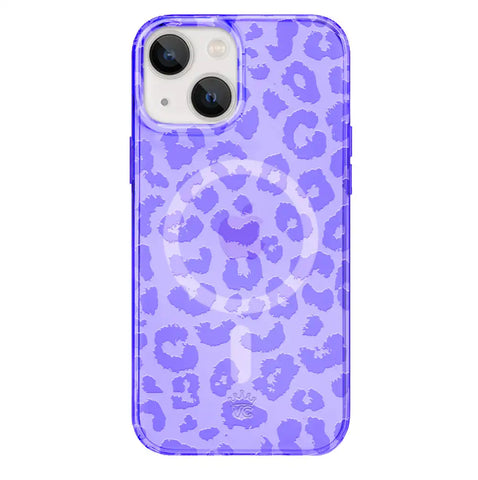 Electric Purple Leopard iPhone Case